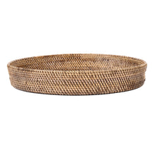 The Carry-All Trays - Natural Brown - L – rattan serving tray in natural brown – product view 1