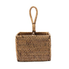 The Rattan Cutlery Caddy N°2 - Natural Brown in rattan — handmade luxury storage basket curated by Laiyahome — view 2