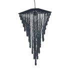The Wooden Bead Chandelier - Black - L