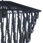 The Wooden Bead Chandelier - Black - L