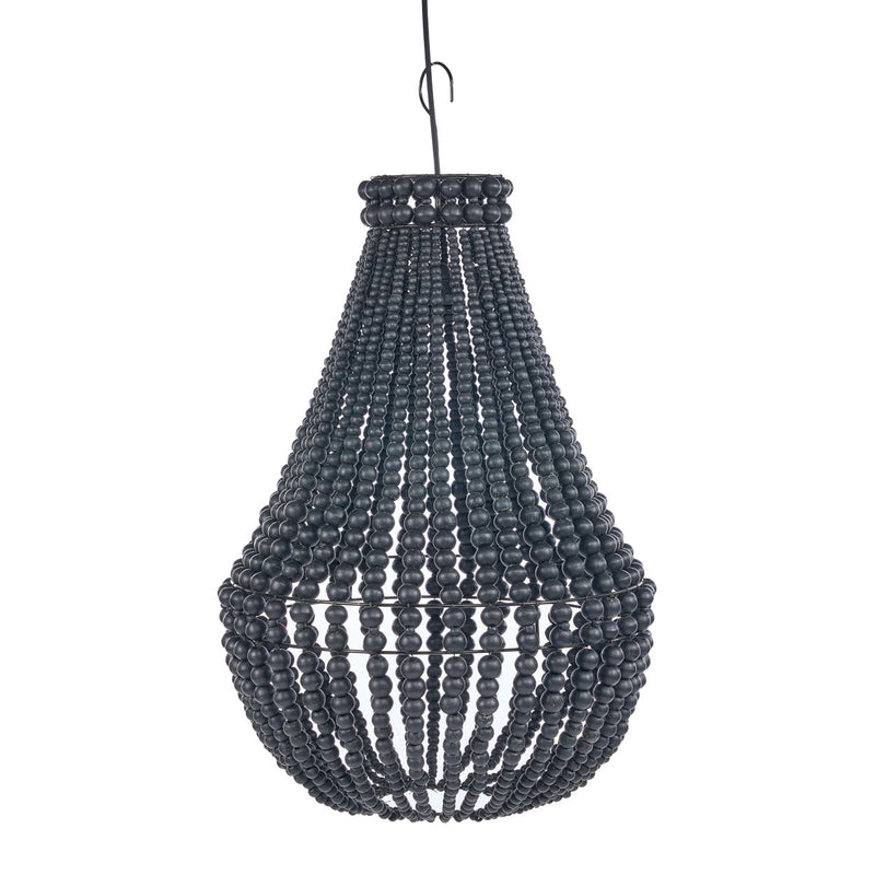 Lustre en forme de larme - Noir - M