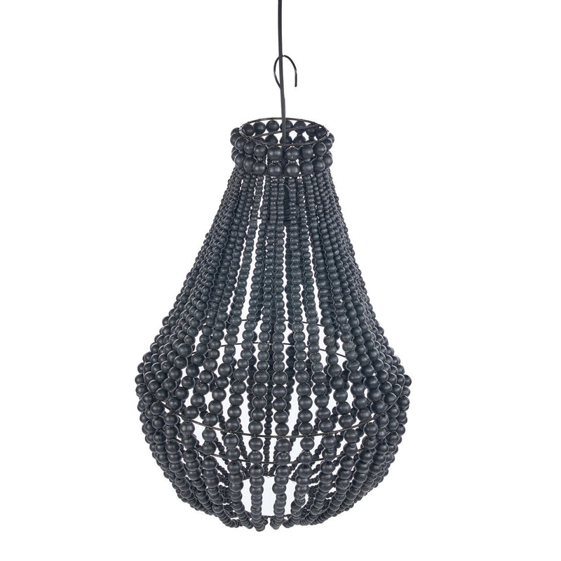 Lustre en forme de larme - Noir - M