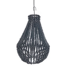 The Teardrop Chandelier - Black - M – iron ceiling light in black – product view 2