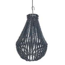 The Teardrop Chandelier - Black - M – iron ceiling light in black – product view 2