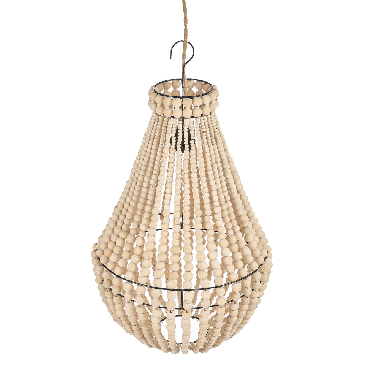 Lustre em forma de lágrima - Natural - M