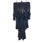 The Nomad Cotton Chandelier - Black - XL – cotton ceiling light in black – product view 1