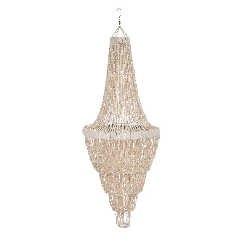 Lustre Coquillage Tour Océan - Naturel - L