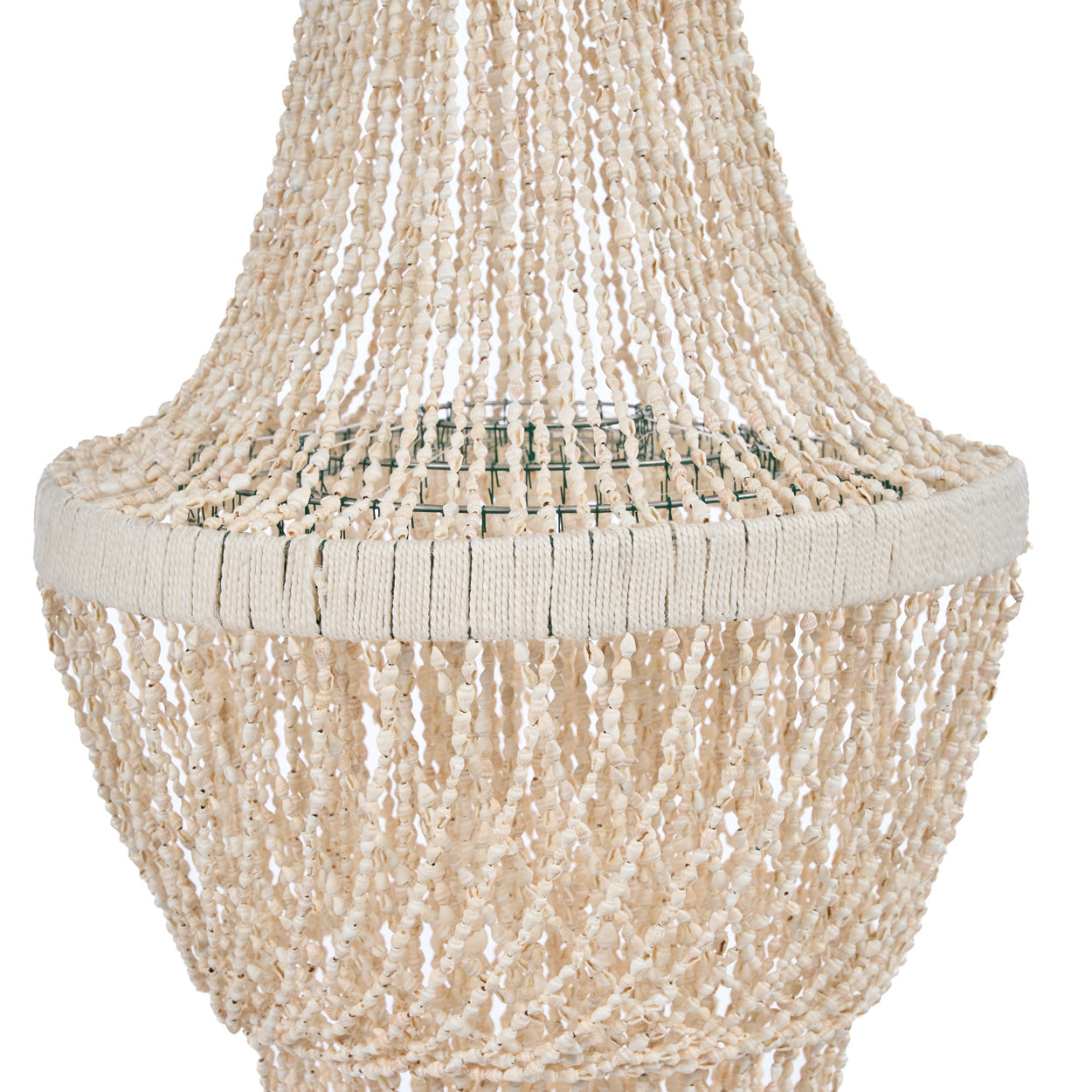 The Ocean Tower Shell Chandelier - Natural - L