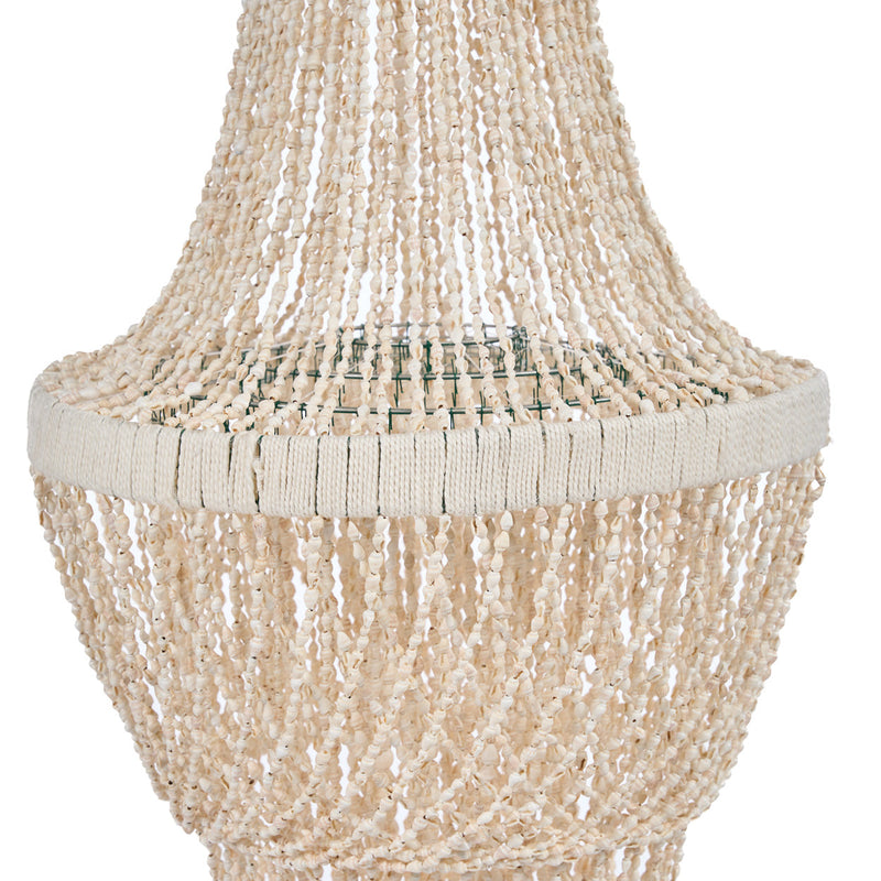 Lustre Coquillage Tour Océan - Naturel - L