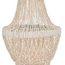 The Ocean Tower Shell Chandelier - Natural - L – iron ceiling light in natural – product view 2