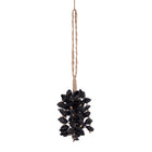 The Midnight Shell Tassel - Black – seagrass wall decoration in black – product view 1