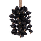 The Midnight Shell Tassel - Black – seagrass wall decoration in black – product view 2