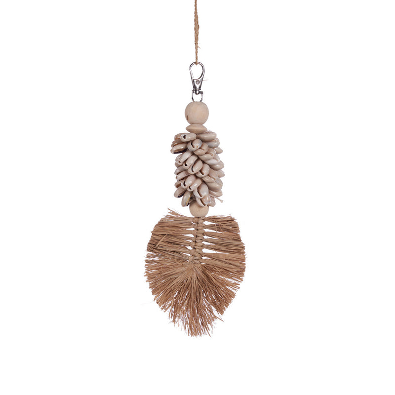 The Komodo Leaf Keychain - Natural