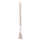 The Ocean Whisper Necklace - Natural White – wood necklace in white – product view 1