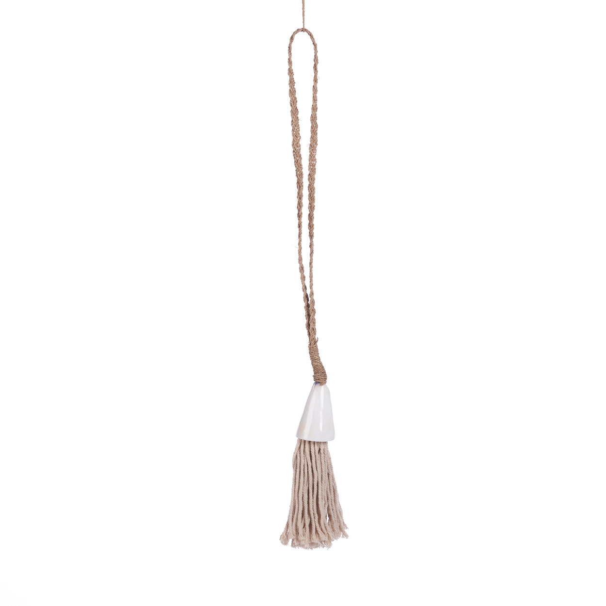 The Shoreline Necklace - Natural – seagrass necklace in natural – product view 1