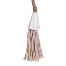 The Shoreline Necklace - Natural – seagrass necklace in natural – product view 2