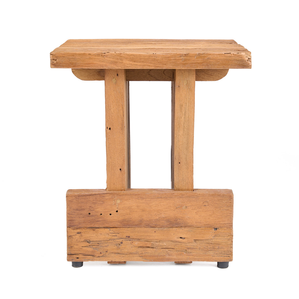 The Suku Block Stool - Natural in wood — handmade luxury stool curated by Laiyahome — view 2