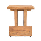 The Suku Block Stool - Natural in wood — handmade luxury stool curated by Laiyahome — view 2