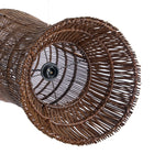 The Oasis Tower Pendant - Dark Walnut - XL – bamboo pendant lamp in dark walnut – product view 2
