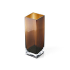 The Amber Cuboid Vase - Amber - L in glass — handmade luxury vase curated by Laiyahome — view 2