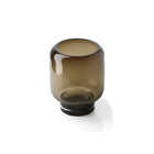 The Smoky Cube Vase - Brown - S in glass — handmade luxury vase curated by Laiyahome — view 2