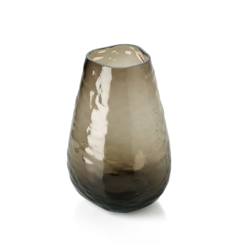 The Organic Shape Vase - Brown - M in glass — handmade luxury vase curated by Laiyahome — view 2