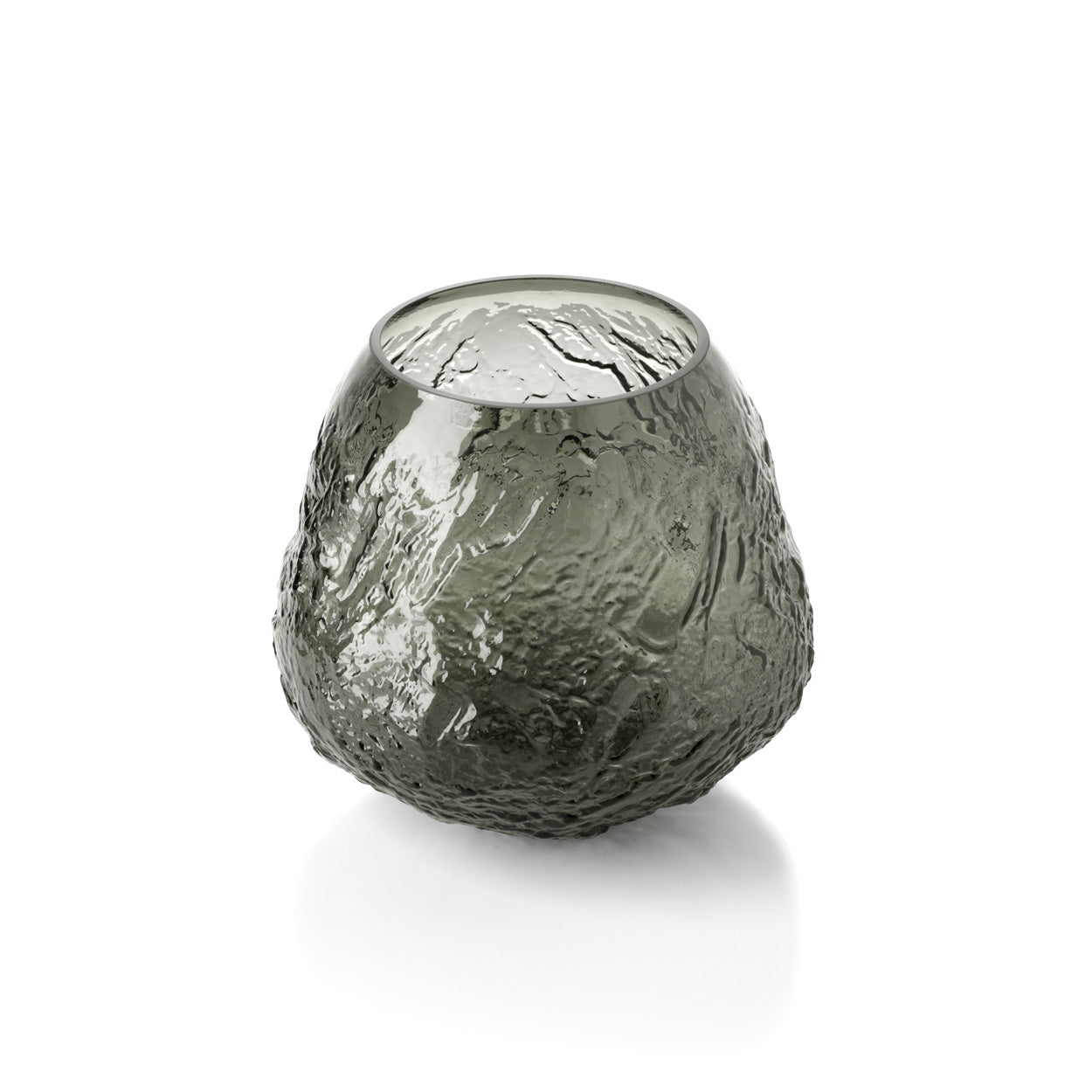 The Earth Crater Vase - Black - L in glass — handmade luxury vase curated by Laiyahome — view 2