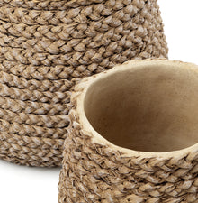 The Fake Braided Planter - Natural - M