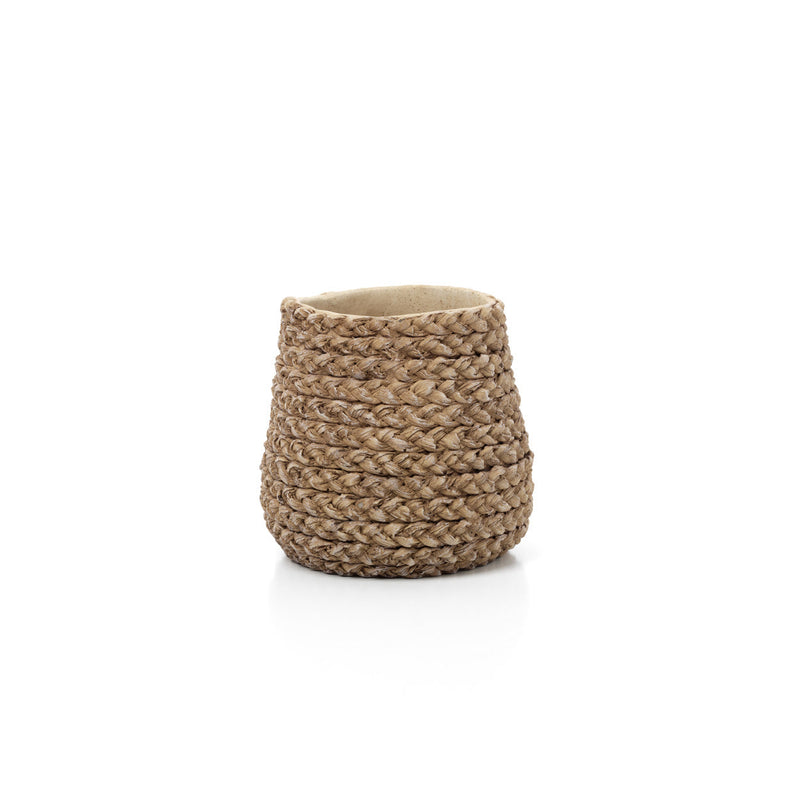 The Fake Braided Planter - Natural - S