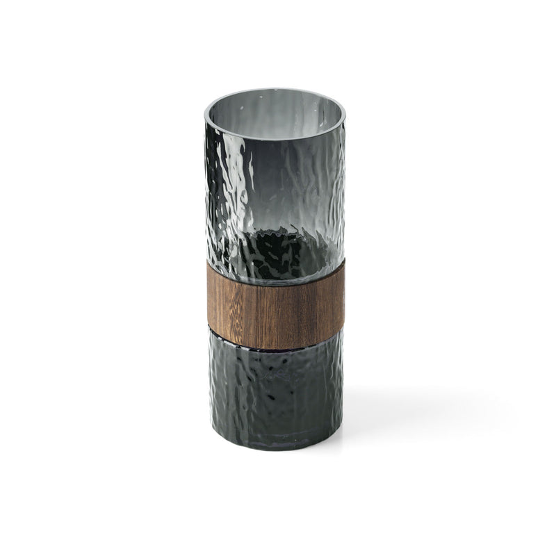 Vase « You Be Mine » en bois - Gris foncé - L