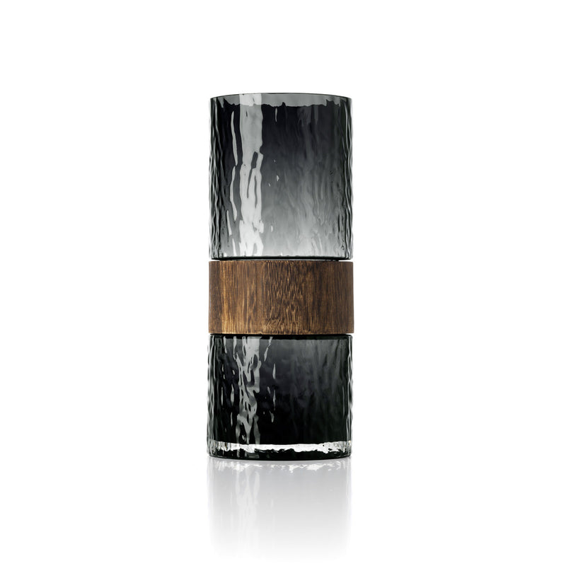 Vase « You Be Mine » en bois - Gris foncé - L