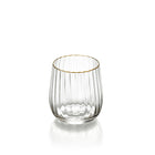 The Golden Rim Tumbler - Natural Gold in glass — handmade luxury tumbler curated by Laiyahome — view 2