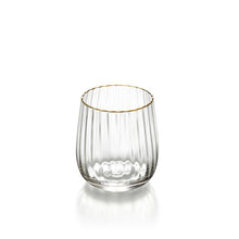The Golden Rim Tumbler - Natural Gold in glass — handmade luxury tumbler curated by Laiyahome — view 2