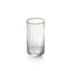 The Golden Sip Highball  - Natural Gold in glass — handmade luxury longdrink glass curated by Laiyahome — view 2