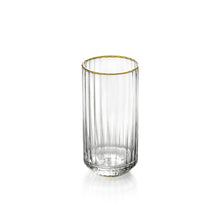 The Golden Sip Highball  - Natural Gold in glass — handmade luxury longdrink glass curated by Laiyahome — view 2