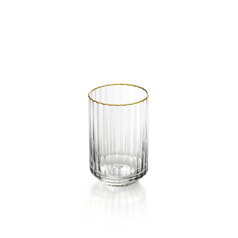 The Golden Sip Tumbler - Natural Gold in glass — handmade luxury tumbler curated by Laiyahome — view 2