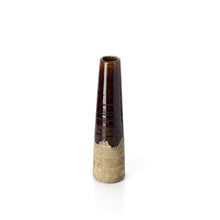 The Amber Cone Vase - Concrete Brown - M in stoneware — handmade luxury vase curated by Laiyahome — view 2