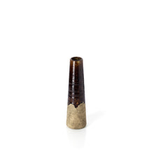 The Amber Cone Vase - Concrete Brown - S in stoneware — handmade luxury vase curated by Laiyahome — view 2