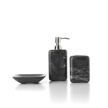 The Marble Soap Dish - Marine Black – marble soap dish in marine black – product view 2