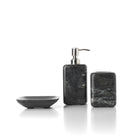 The Marble Soap Dispenser - Marine Black – marble soap dispenser in marine black – product view 2