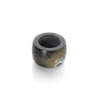 The Bidasar Marble Candle Holder - Green - Low – marble candle holder in green – product view 2