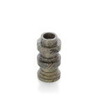 The Bidasar Marble Totemic Candle Holder - Green – marble candle holder in green – product view 2