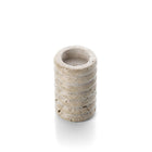 The Travertine Ripple T-Light Holder - Beige - M – travertine candle holder in beige – product view 2