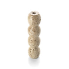 The Travertine Totem Taper Candle Holder - Beige - L – travertine candle holder in beige – product view 2