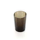 The Herringbone Tumbler - Smoke – glass tumbler in smoke – product view 3