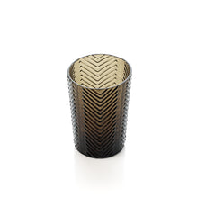 The Herringbone Tumbler - Smoke – glass tumbler in smoke – product view 3