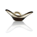 The Liquid Form Candle Holder - Smoke – glass candle holder in smoke – product view 2