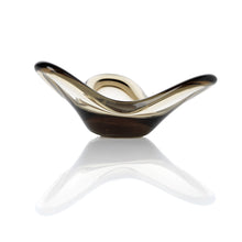 The Liquid Form Candle Holder - Smoke – glass candle holder in smoke – product view 2