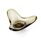 The Liquid Form Candle Holder - Smoke – glass candle holder in smoke – product view 5