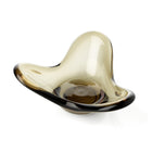The Liquid Form Candle Holder - Smoke – glass candle holder in smoke – product view 4